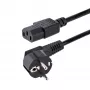 StarTech.com 3m (10ft) tietokoneen virtajohto, 18AWG, EU Schuko C13 virtajohto, 250V 10A, musta varavirtajohto, TV/näytön virtajohto, Schuko CEE 7/7 IEC 60320 C13 virtajohto - PC-virtalähteen virtajohto