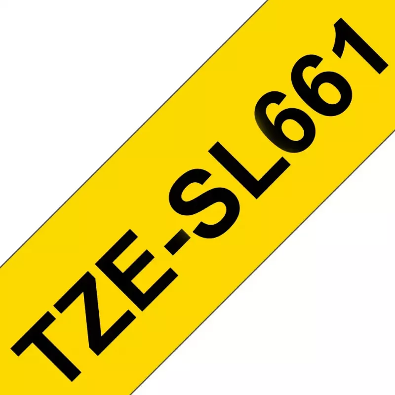 Brother TZE-SL661 tarranauha musta keltaisella