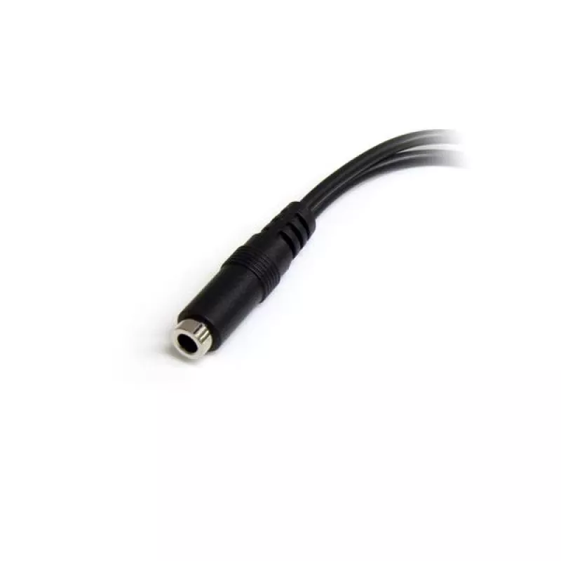 StarTech.com 3,5 mm 4-asentoinen - 2x 3-asentoinen 3,5 mm kuulokejakoadapteri – naaras/uros