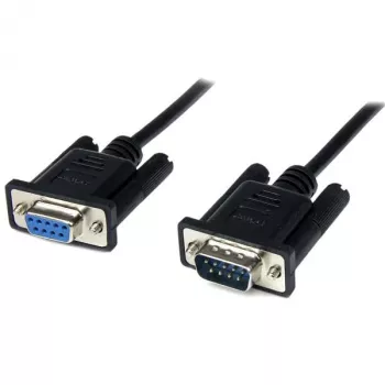StarTech.com 2 m musta DB9 RS232 sarjakaapeli nullmodem F/M, musta, 2 m, DB-9, DB-9, uros, naaras