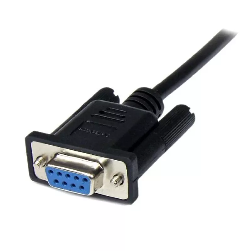 StarTech.com 2 m musta DB9 RS232 sarjakaapeli nullmodem F/M, musta, 2 m, DB-9, DB-9, uros, naaras
