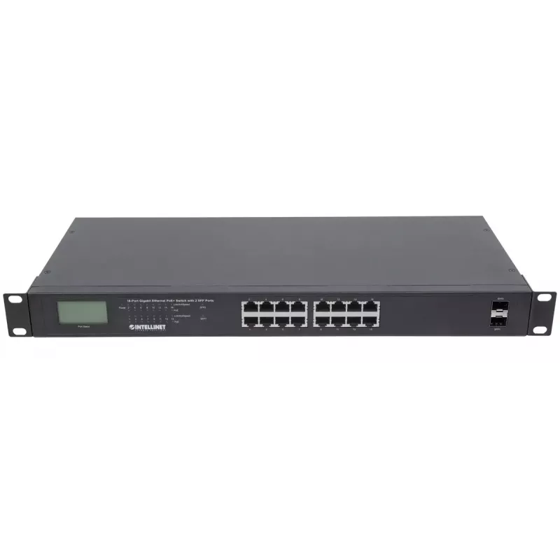 Hallitsematon kytkin Intellinet 16-Port Gigabit Ethernet PoE+ 370W