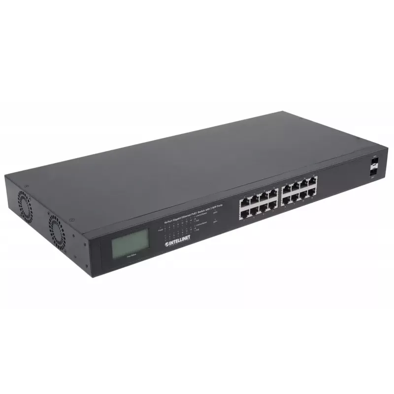 Hallitsematon kytkin Intellinet 16-Port Gigabit Ethernet PoE+ 370W