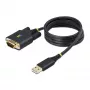 StarTech.com 3 ft (1 m) USB - sarja-adapterikaapeli, COM-säilytys, vaihdettavat ruuvit/mutterit, USB-A - DB9 RS232, FTDI IC, ESD-suoja, Windows/macOS/Linux