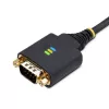 StarTech.com 3 ft (1 m) USB - sarja-adapterikaapeli, COM-säilytys, vaihdettavat ruuvit/mutterit, USB-A - DB9 RS232, FTDI IC, ESD-suoja, Windows/macOS/Linux