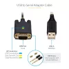 StarTech.com 3 ft (1 m) USB - sarja-adapterikaapeli, COM-säilytys, vaihdettavat ruuvit/mutterit, USB-A - DB9 RS232, FTDI IC, ESD-suoja, Windows/macOS/Linux