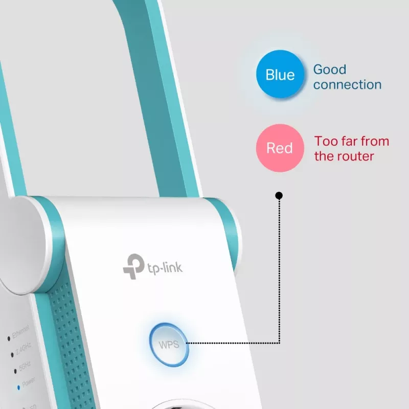 TP-Link RE365 verkkolaajennin verkkotoistin valkoinen 10, 100 Mbit/s