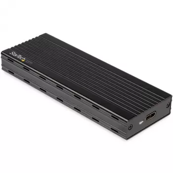 StarTech.com M2E1BMU31C USB-C 10 Gbps M.2 NVMe SSD -kotelo, PCIe, USB 3.1 Gen 2, 1 GB/s, Thunderbolt 3 -yhteensopiva, alumiini, musta