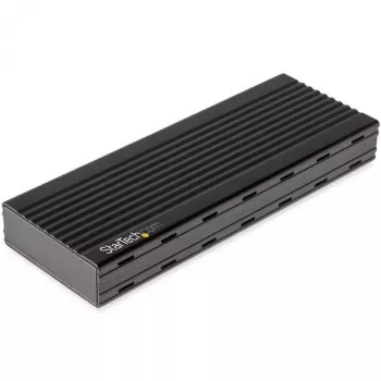 StarTech.com M2E1BMU31C USB-C 10 Gbps M.2 NVMe SSD -kotelo, PCIe, USB 3.1 Gen 2, 1 GB/s, Thunderbolt 3 -yhteensopiva, alumiini, musta