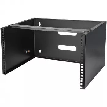 StarTech.com WALLMOUNT6 6U seinäkiinnike kytkentäpaneelille, 19 tuumaa, syvyys 35,5 cm, teräs, musta