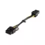 StarTech.com PCIEX68ADAP PCI Express 6-pin - 8-pin virtalähteen sovitinkaapeli, 6-pin (naaras) - 8-pin (uros), 15,5 cm, musta