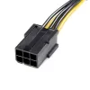 StarTech.com PCIEX68ADAP PCI Express 6-pin - 8-pin virtalähteen sovitinkaapeli, 6-pin (naaras) - 8-pin (uros), 15,5 cm, musta