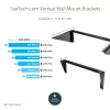 StarTech.com 3U 19” seinäasennettava pystyteline, seinäasennettava patch-paneeliteline data-/AV-/IT-/tietokonnelaitteille, 3U-teline kaappiin tai palvelinhuoneeseen, kantavuus 150 lb (68 kg)