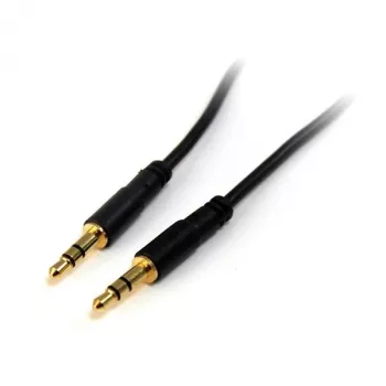StarTech.com 3 ft ohut 3.5mm stereoäänikaapeli - M/M, 3.5mm, uros, 3.5mm, uros, 0,91 m, musta