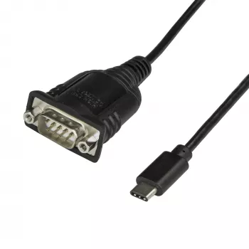 StarTech.com ICUSB232C USB-C - sarjaportti -sovitinkaapeli, USB-C - RS232 DB9, 40 cm, U/U, Windows/Mac/Linux, musta