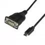 StarTech.com ICUSB232C USB-C - sarjaportti -sovitinkaapeli, USB-C - RS232 DB9, 40 cm, U/U, Windows/Mac/Linux, musta