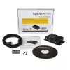 StarTech.com 2-porttinen teollinen, seinäasennettava USB - sarjaportti -adapterikeskitin DIN-kiskokiinnikkeillä