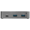 StarTech.com HB31C2A1CGS 3-porttinen USB-C-keskitin Gigabit Ethernetillä, USB 3.1 Gen 2 10 Gbps, 2x USB-A + 1x USB-C, 1 m isäntäkaapeli, virtalähteellä