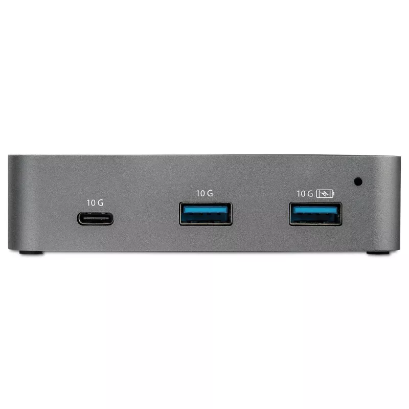 StarTech.com HB31C2A1CGS 3-porttinen USB-C-keskitin Gigabit Ethernetillä, USB 3.1 Gen 2 10 Gbps, 2x USB-A + 1x USB-C, 1 m isäntäkaapeli, virtalähteellä