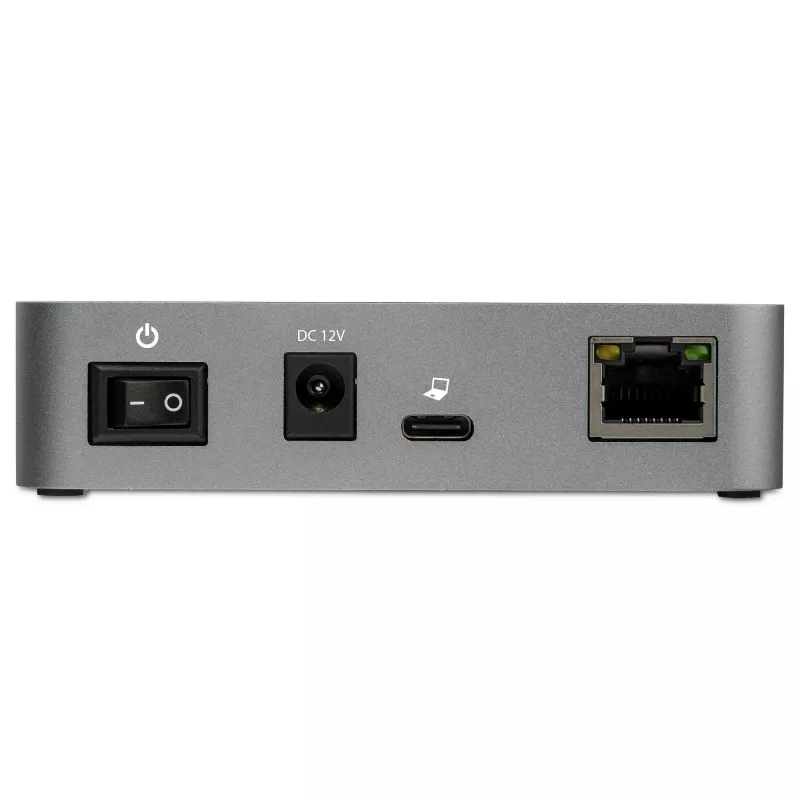StarTech.com HB31C2A1CGS 3-porttinen USB-C-keskitin Gigabit Ethernetillä, USB 3.1 Gen 2 10 Gbps, 2x USB-A + 1x USB-C, 1 m isäntäkaapeli, virtalähteellä