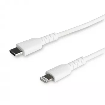StarTech.com 1 m kestävä valkoinen USB-C–Lightning-kaapeli – luja aramidikuituinen USB Type-C–Lightning-lataus-/synkronointikaapeli – Apple MFi -sertifioitu iPad/iPhone 12