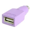 StarTech.com vara-USB-näppäimistö–PS/2-adapteri – F/M, PS/2, USB A, violetti