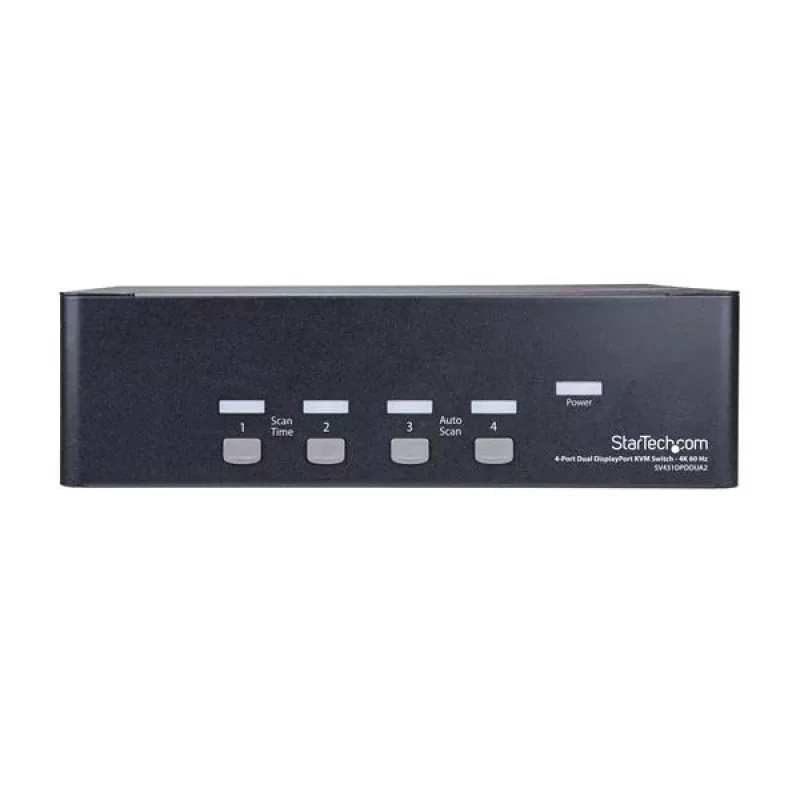 StarTech.com 4-porttinen Dual DisplayPort KVM-kytkin - 4K 60Hz
