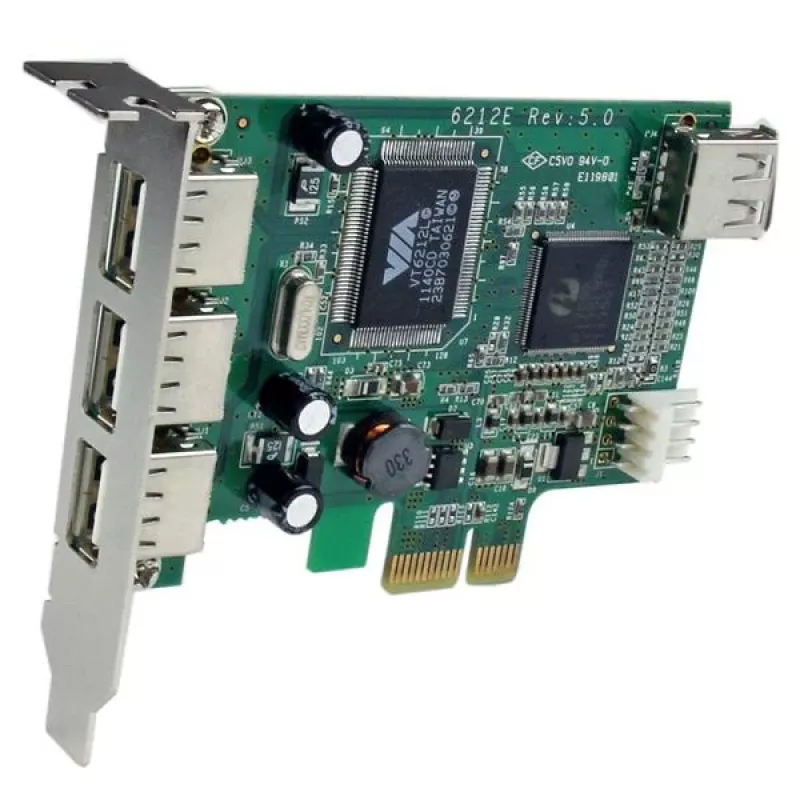 StarTech.com 4-porttinen PCI Express Low Profile High Speed USB -kortti