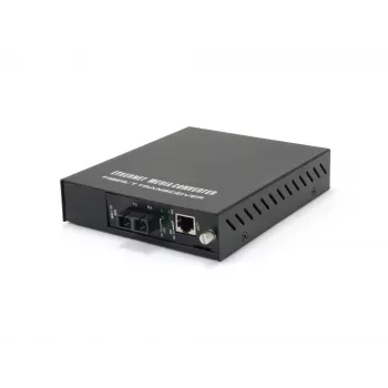 LevelOne RJ45–SC hallittava Fast Ethernet -mediakonvertteri, yksimuotokuitu, 20 km