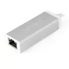 StarTech.com USB-C - Gigabit-verkkosovitin – hopea, johdollinen, USB, Ethernet, 5000 Mbit/s, hopea