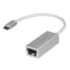 StarTech.com USB-C - Gigabit-verkkosovitin – hopea, johdollinen, USB, Ethernet, 5000 Mbit/s, hopea