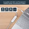 StarTech.com USB-C - Gigabit-verkkosovitin – hopea, johdollinen, USB, Ethernet, 5000 Mbit/s, hopea