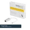 StarTech.com USB-C - Gigabit-verkkosovitin – hopea, johdollinen, USB, Ethernet, 5000 Mbit/s, hopea