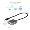 StarTech.com USB-C - VGA-sovitin – 1080p USB Type-C - VGA-sovitin dongle – USB-C (DP Alt Mode) - VGA-näyttö/näyttölaite videosovitin – Thunderbolt 3 -yhteensopiva – 30 cm kiinteä kaapeli – paranneltu versio CDP2VGA:sta