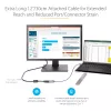 StarTech.com USB-C - VGA-sovitin – 1080p USB Type-C - VGA-sovitin dongle – USB-C (DP Alt Mode) - VGA-näyttö/näyttölaite videosovitin – Thunderbolt 3 -yhteensopiva – 30 cm kiinteä kaapeli – paranneltu versio CDP2VGA:sta