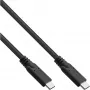 USB 3.2 Gen.1x2 kaapeli InLine 35703A 3m USB-C pistoke/pistoke musta