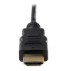 StarTech.com HDADMM50CM High Speed HDMI–Micro HDMI -kaapeli Ethernetillä, M/M, 0,5 m, 34 AWG, kullatut liittimet, musta