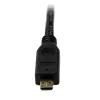 StarTech.com HDADMM50CM High Speed HDMI–Micro HDMI -kaapeli Ethernetillä, M/M, 0,5 m, 34 AWG, kullatut liittimet, musta