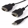 StarTech.com 1,8 m 2-porttinen FTDI USB - sarja RS232 -sovitinkaapeli COM Retentionilla, USB - RS232 -sovitin - TAA