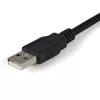 StarTech.com ICUSB2322F 2-porttinen FTDI USB–RS232-sarjaliitäntäadapterikaapeli, USB 2.0, 2,1 m, musta