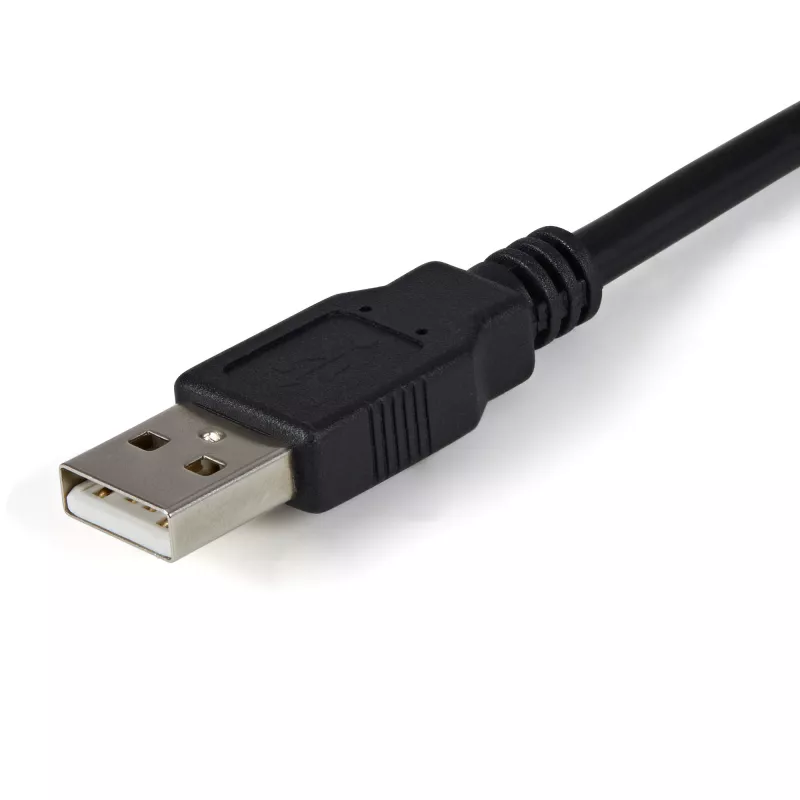 StarTech.com ICUSB2322F 2-porttinen FTDI USB–RS232-sarjaliitäntäadapterikaapeli, USB 2.0, 2,1 m, musta