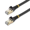 StarTech.com 10m CAT6a Ethernet-kaapeli – 10 Gigabit suojattu, snagless, RJ45, 100W PoE patchkaapeli – 10GbE STP verkkokaapeli vedonpoistolla – musta, yksittäin testattu/johdotus UL-sertifioitu/TIA