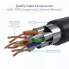 StarTech.com 10m CAT6a Ethernet-kaapeli – 10 Gigabit suojattu, snagless, RJ45, 100W PoE patchkaapeli – 10GbE STP verkkokaapeli vedonpoistolla – musta, yksittäin testattu/johdotus UL-sertifioitu/TIA