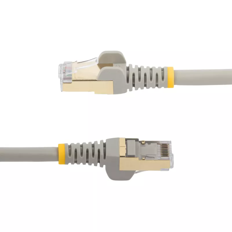 StarTech.com 10m CAT6a Ethernet-kaapeli – 10 Gigabit suojattu, snagless RJ45 100W PoE patchkaapeli – 10GbE STP verkkokaapeli vedonpoistolla – harmaa, yksittäin testattu/johdotus UL-sertifioitu/TIA