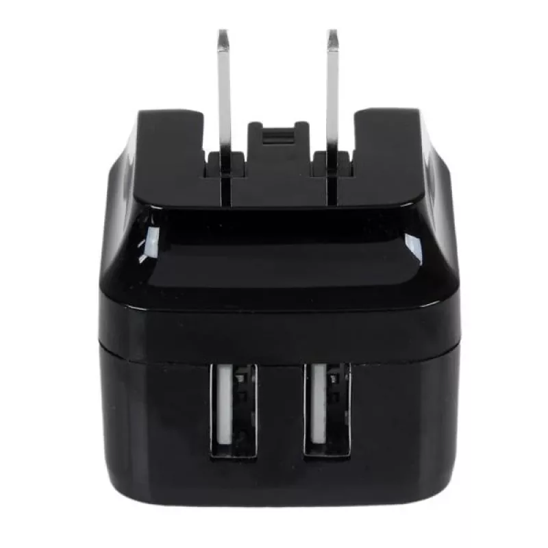 StarTech.com kaksiportainen USB-laturi – kansainväliseen matkakäyttöön – 17W/3,4A – musta