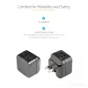 StarTech.com kaksiportainen USB-laturi – kansainväliseen matkakäyttöön – 17W/3,4A – musta