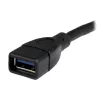 StarTech.com USB 3.0 A-A-jatkokaapeli – 6 tuumaa, musta, 0,152 m, USB A, USB A, USB 3.2 Gen 1 (3.1 Gen 1), 5 Gbit/s, musta