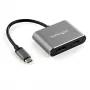 StarTech.com USB-C-moniporttivideoadapteri – 4K 60Hz USB-C HDMI 2.0 tai DisplayPort 1.2 -näyttöadapteri – USB Type-C 2-in-1-näyttömuunnin HDMI/DP HBR2 HDR – Thunderbolt 3 -yhteensopiva