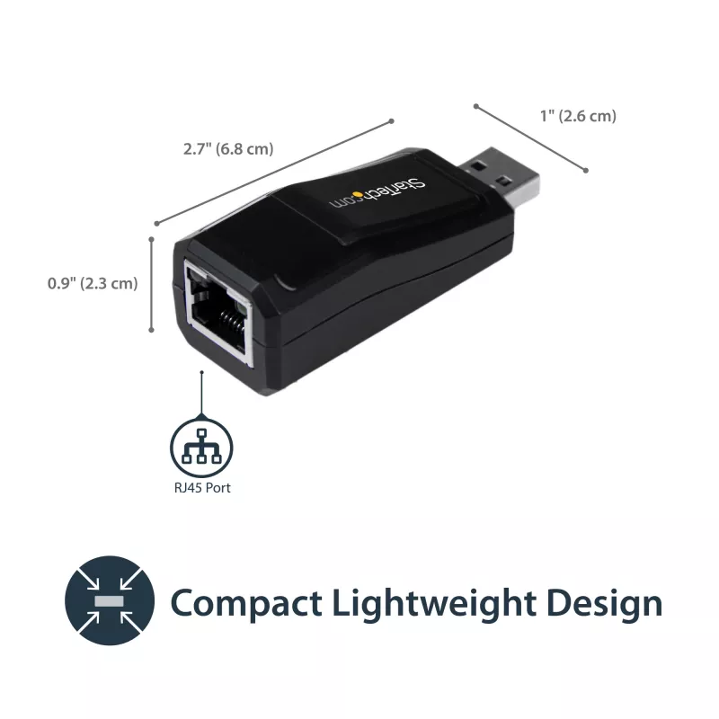 StarTech.com USB 3.0 Gigabit Ethernet NIC -verkkosovitin – 10/100/1000 Mbit/s