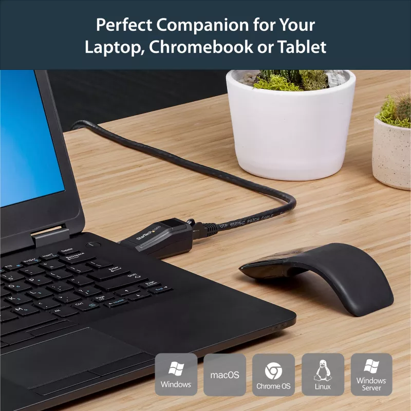 StarTech.com USB 3.0 Gigabit Ethernet NIC -verkkosovitin – 10/100/1000 Mbit/s